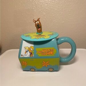 Scooby Doo Mystery Machine Ceramic Mug + Lid Cover